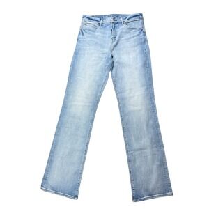 American Eagle Men 34x36 Original Bootcut Jeans Light Wash AirFlex Stretch Denim